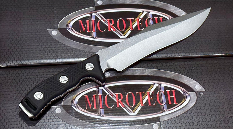 Microtech Arbiter Stonewash Standard Fixed Blade 104-10