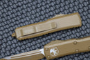 Microtech UTX-85 Tanto Cerakote Tan Standard 233-1CTA