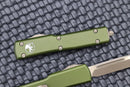 Microtech UTX-70 Single Edge Bronze Apocalyptic & OD Green 148-13APOD