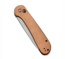 Civivi Elementum Button Lock Brown Micarta C2103D