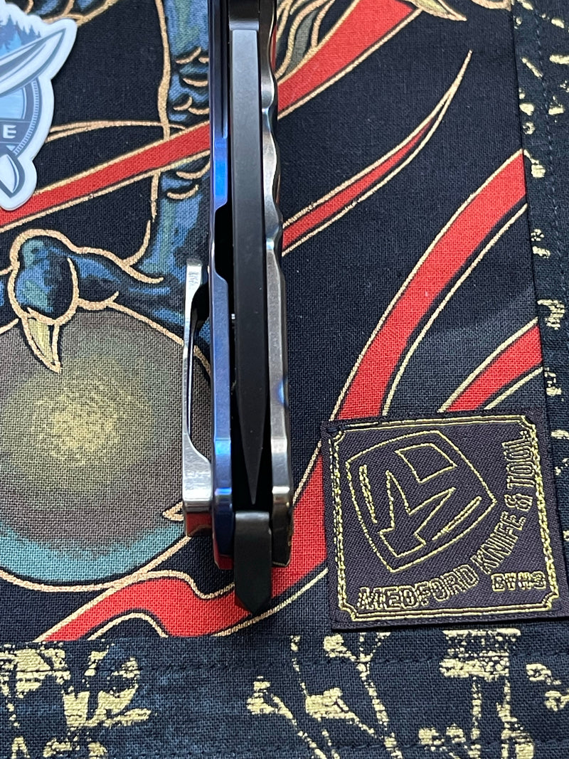 Medford Knife Praetorian T Flamed & Blue with S35 Tanto 103-218