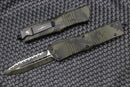 Microtech Combat Troodon OD Green Camo w/ Double Edge Full Serrated Camo  142-3OCS