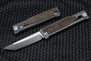 Reate EXO Exoskeleton Design Burlap Micarta Tanto