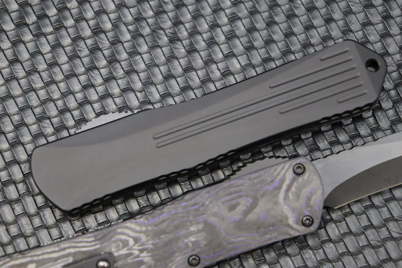 Heretic Knives Manticore X Recurve DLC & Purple Camo Carbon H033-6A-PUCF