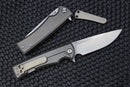 Chaves Knives Street Liberation Drop Point M390 Flipper & Titanium