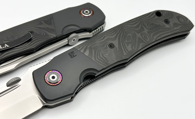 Custom Knife Factory Eagle Rock w/ Black Carbon Fiber & S90V
