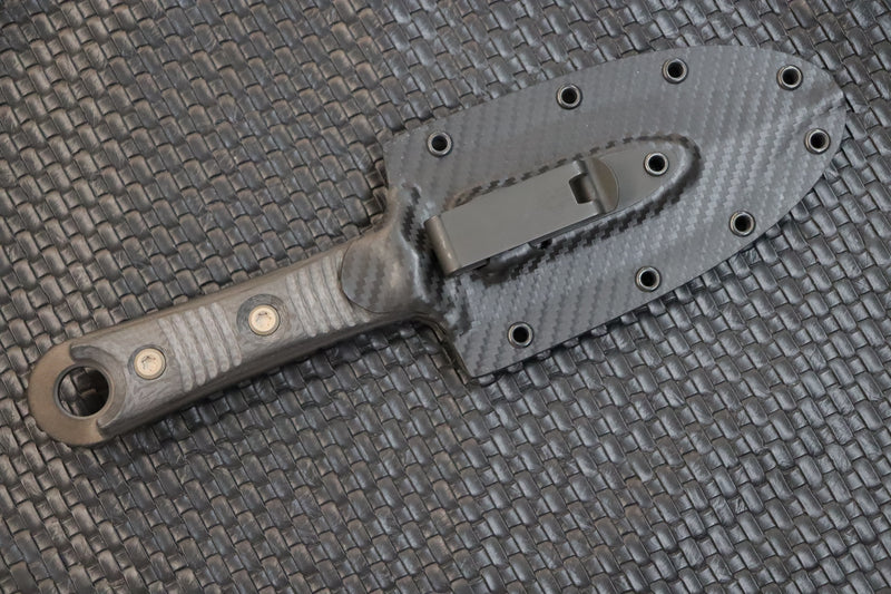 Microtech Knives & Borka Blades SBD DLC & Carbon Fiber 201-1DLCCFS