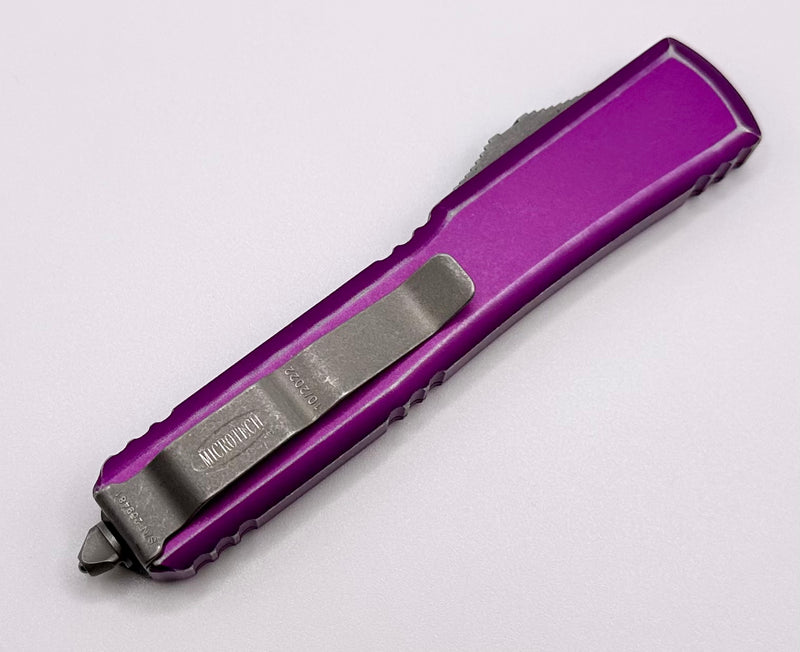 Microtech Ultratech Double Edge & Distressed Violet 122-10DVI