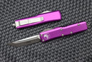 Microtech UTX-85 Tanto Stonewash Standard & Violet 233-10VI