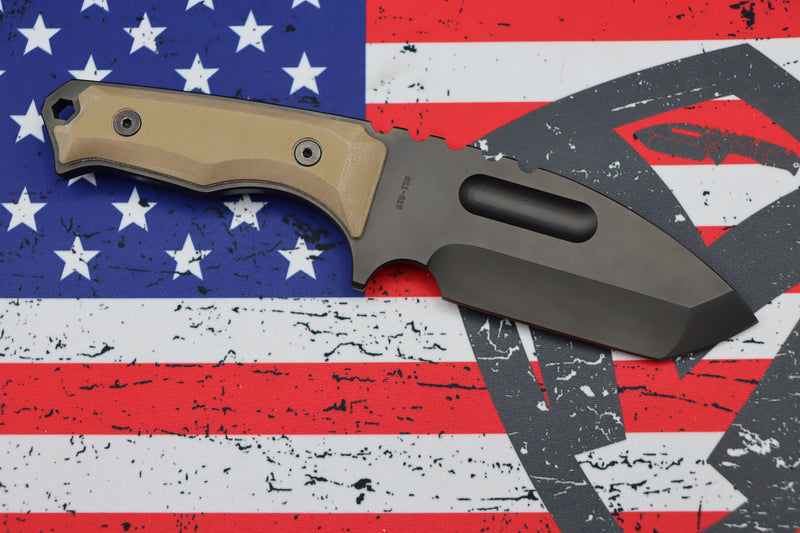 Medford Knife Emperor Fixed Blade PVD D2 & Coyote