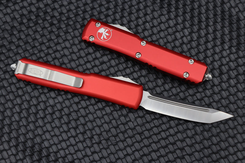 Microtech Ultratech Tanto Satin Standard & Red 123-4RD