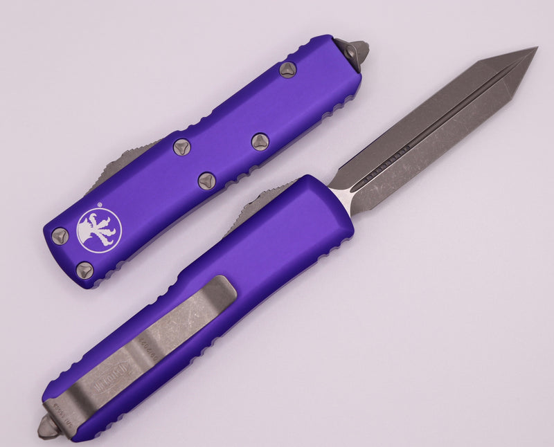 Microtech UTX-85 Spartan Apocalyptic Standard & Purple 230-10APPU