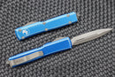 Microtech Ultratech Double Edge & Distressed Blue 122-10DBL