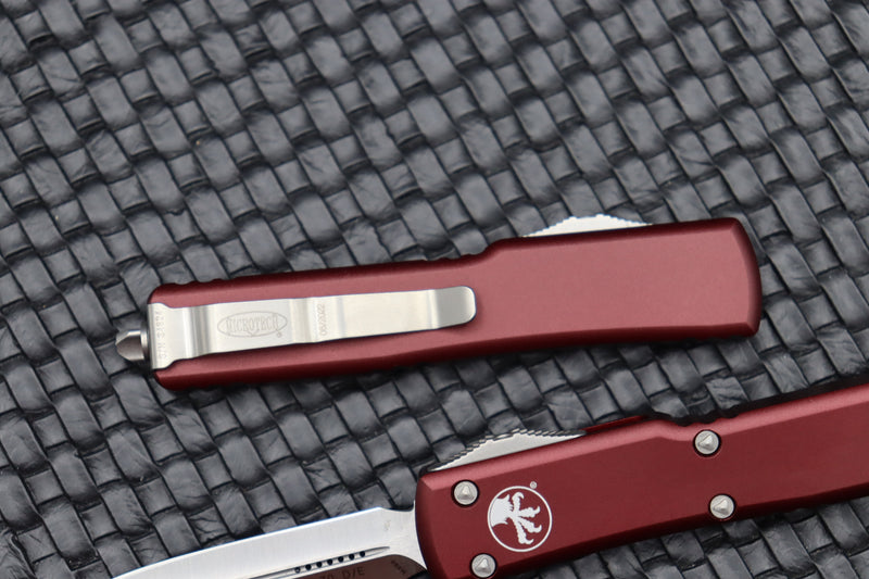 Microtech UTX-70 Double Edge Satin Standard & Merlot 147-4MR