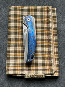 Kansept Knives Mini Accipitier Timascus & Damasteel Front Flipper K2007A7