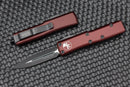 Microtech UTX-85 Double Edge Black Standard & Merlot 232-1MR