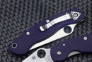 Spyderco Knives Military Dark Blue G-10 & CPM-S110V C36GPDBL