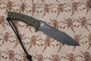 Spartan Blades Horkos Black w/ Green Micarta & Black Molle Sheath SB4BKGRNLBK
