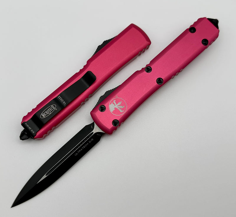 Microtech Ultratech D/E Black Standard & Pink 122-1PK