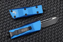 Microtech Troodon Mini Tanto Edge Black Standard & Blue 240-1BL