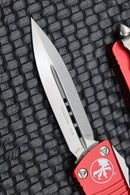 Microtech Troodon Stonewash Standard Double Edge & Red 138-10RD