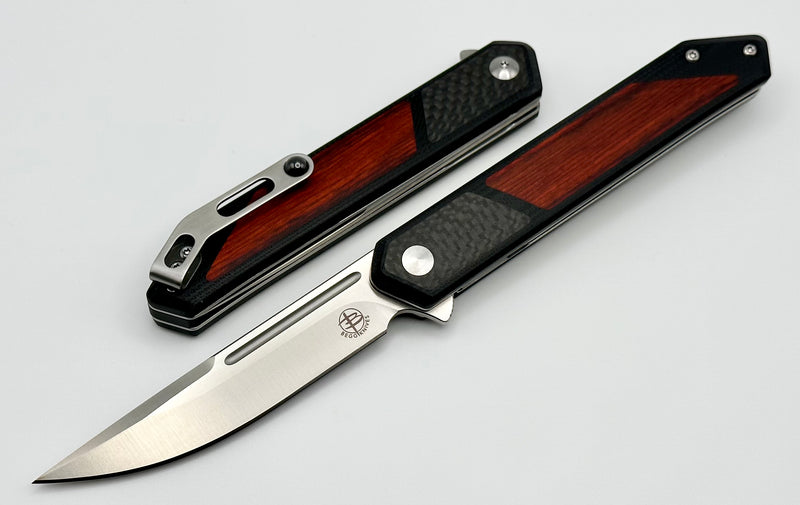 Begg Knives Kwaiken Carbon Fiber/Rose Wood & D2 BG017