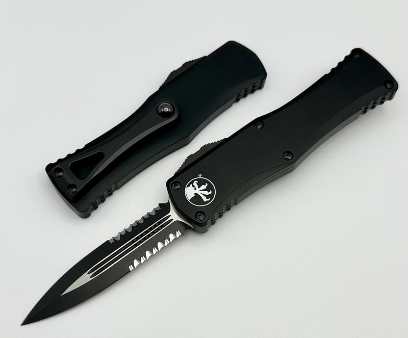 Microtech Hera Double Edge Black Partial Serrated Tactical 702-2T