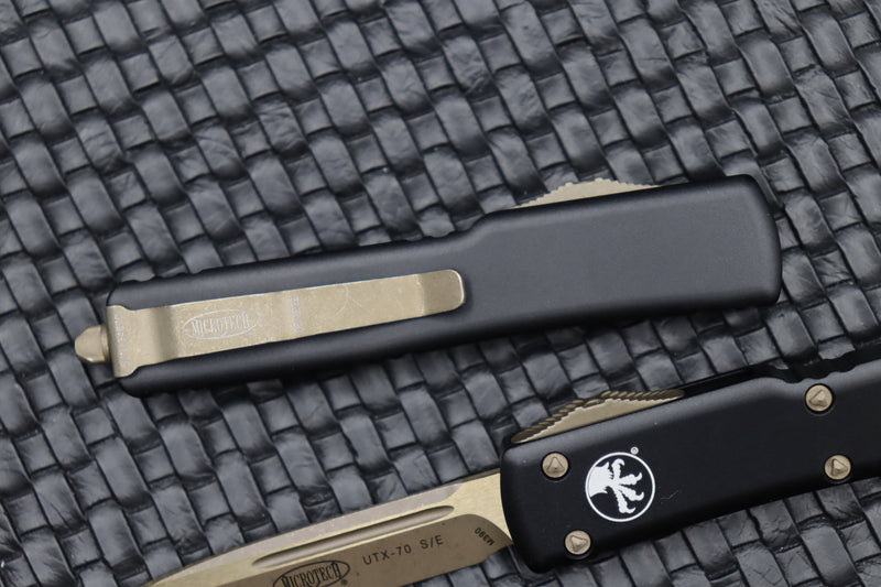 Microtech UTX-70 Single Edge Bronze Apocalyptic 148-13AP