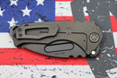 Medford Praetorian Genesis T S35 PVD Tanto Blade & PVD Ghost Flag Handles w/ PVD Hardware/Clip