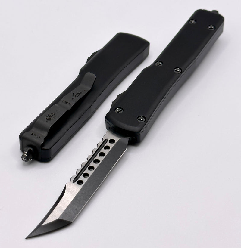 Microtech UTX-70 Hellhound Shadow DLC Two Tone Standard w/ Ringed DLC Hardware 419-1TTDLCTSH