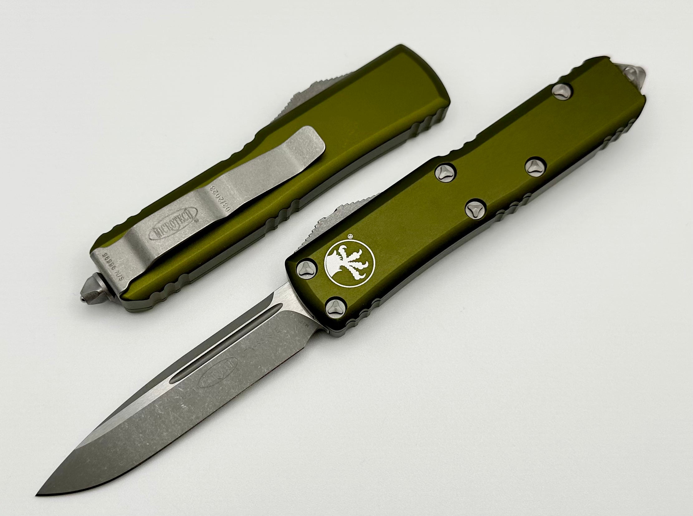 Microtech UTX-85 Single Edge Apocalyptic Standard & OD Green 231-10APO