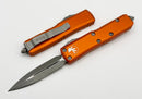 Microtech UTX-85 Double Edge Apocalyptic Standard & Orange 232-10APOR