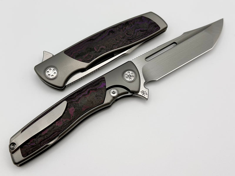 SharpByDesign Mini Evo Purple Haze Fat Carbon & Harpoon M390