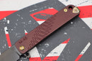 Medford M-48 Red Aluminum Handle w/ PVD Spring & Bronze Hardware/Clip & PVD S35VN