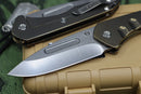 Medford Praetorian Slim Drop Point Tumbled S35VN & Bronze Ano