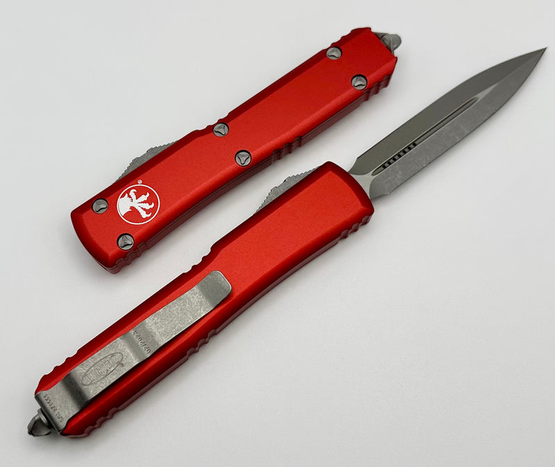 Microtech Ultratech Double Edge Apocalyptic Standard & Red 122-10APRD