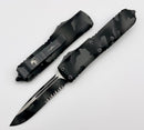 Microtech UTX-85 Urban Camo Single Edge Partial Serrated 231-2UCS