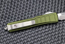 Microtech Ultratech 2 Step Side Single Edge Partial Serrated Satin & OD Green Signature Series 121II-5ODS