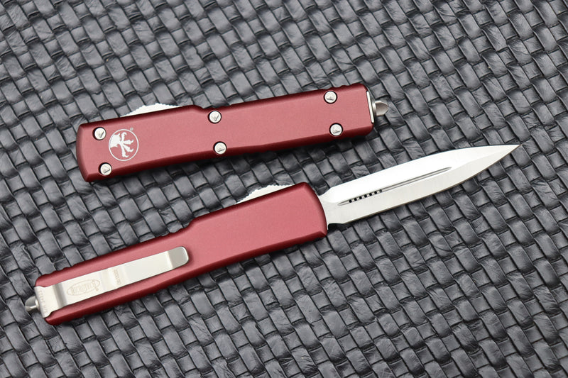 Microtech UTX-70 Double Edge Satin Standard & Merlot 147-4MR