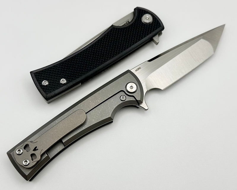 Chaves Knives Street Liberation Tanto M390 Flipper & Black G-10