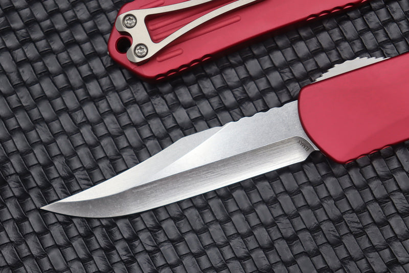 Heretic Knives Manticore X Red & Stonewash Bowie H030B-2A-RED