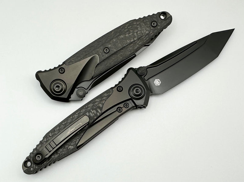 Microtech Knives Socom Bravo DLC Tanto & Carbon Fiber 261-1DLCTCFTIS