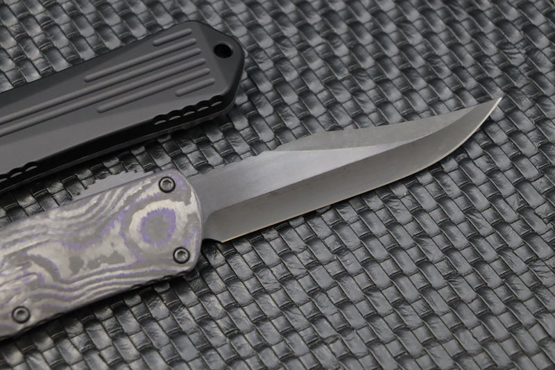 Heretic Knives Manticore X Bowie DLC & Purple Camo Carbon H030B-6A-PUCF