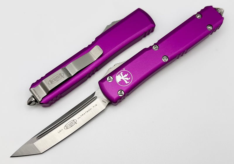 Microtech Ultratech Tanto Satin Standard & Violet 123-4VI