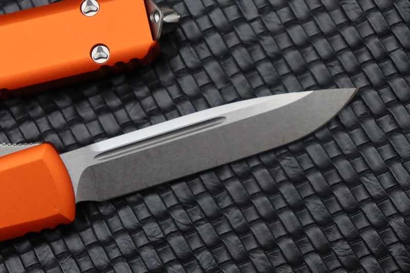 Microtech Ultratech Orange w/ Single Edge Stonewash Standard 121-10OR