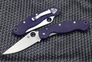 Spyderco Knives Military Dark Blue G-10 & CPM-S110V C36GPDBL
