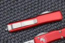 Microtech Ultratech Red & Single Edge Satin Standard 121-4RD