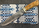 Rob Singleton Large Custom Fixed Blade with Damascus
