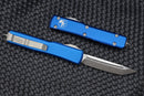 Microtech Ultratech Tanto Stonewash Standard & Blue 123-10BL
