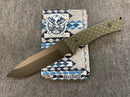 Spartan Blades Damysus Fixed Blade Green Micarta SBSL003BKGR